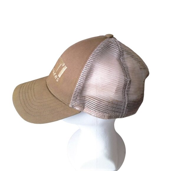 Yeti Coolers Snap Back Adjustable Mesh Baseball Truckers Cap Green/Beige - Picture 2 of 5